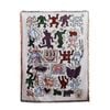 Anycozy Jacquard Jigsaw Throw Blanket Sofa Bed Cover Tapestry