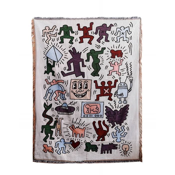 Anycozy Jacquard Jigsaw Throw Blanket Sofa Bed Cover Tapestry