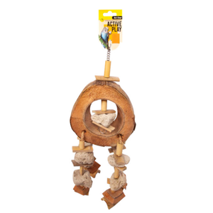 Avi One Bird Toy Pumice & Coconut Ring w/ Bamboo 54cm (22663)