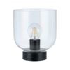 Verve Design 17.5cm Black Matt Glass Milton Batten Fix