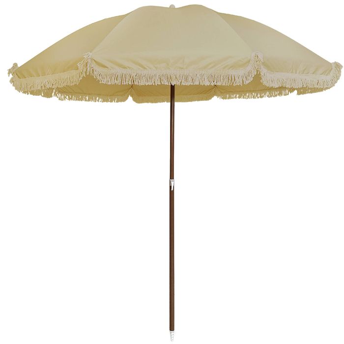 Marquee 2m Cement Beach Umbrella with Tassels