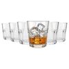 Argon Tableware Panelled Glass Tumblers - 285ml - Pack of 6