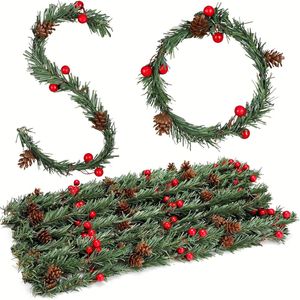 Lifebay Artificial Pine Garland Twist Ties Christmas Decor Set