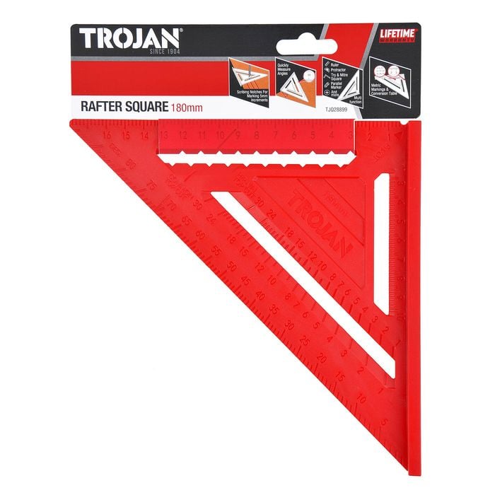 Trojan 180mm Rafter Square