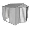 Build-a-Shed 3.0 x 2.3 x 2.3m Double Hinge and Single Sliding Door Shed - Zinc