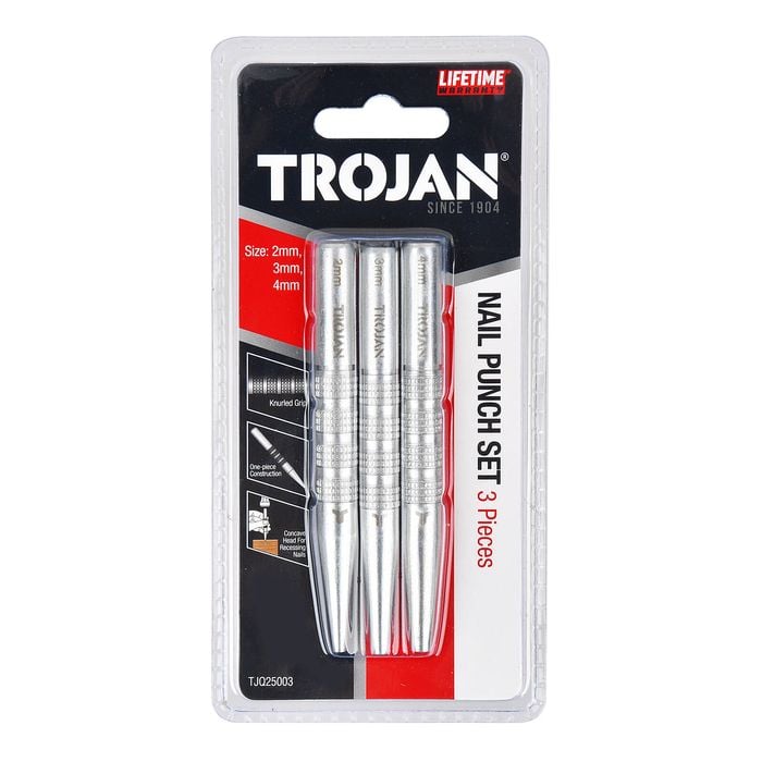 Trojan 3 Piece Nail Punch Set