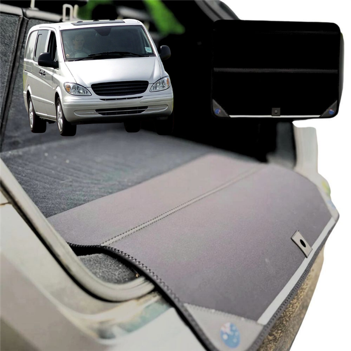 Rear Cargo Boot Bumper Protector for Mercedes-Benz Vito Van 2003 - 2013 W639 - XL (98 x 55) - Black