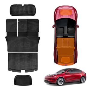 2-In-1 Boot Liners for Tesla Model Y Juniper 2025-Onwards All Weather Front Toolbox Cargo Car Trunk Interior Cover
