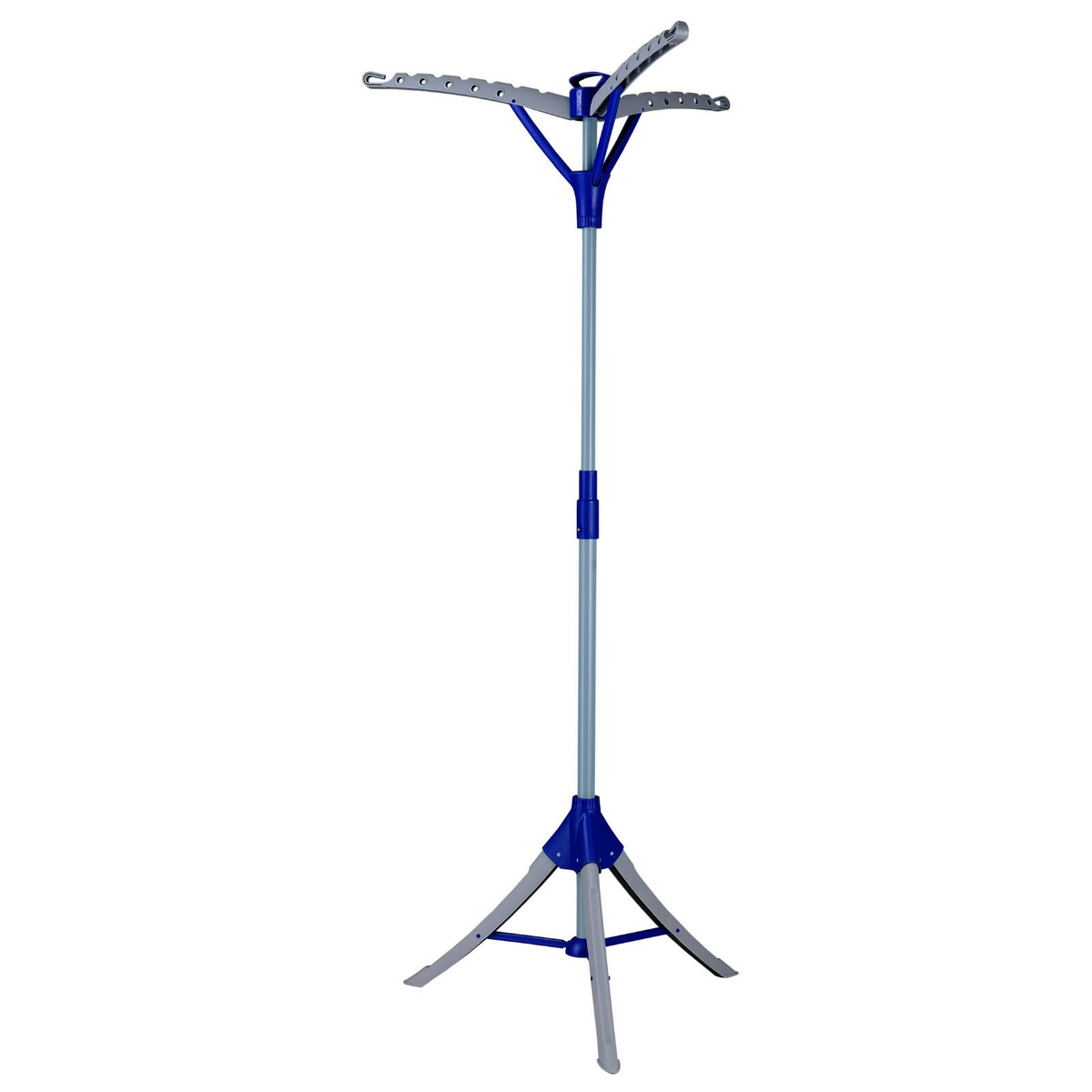 Practa Grey & Blue Tripod Hanger Clothes Airer - Bunnings Australia
