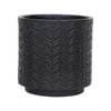 25 x 24.5cm Black Round Footed Dash Planter