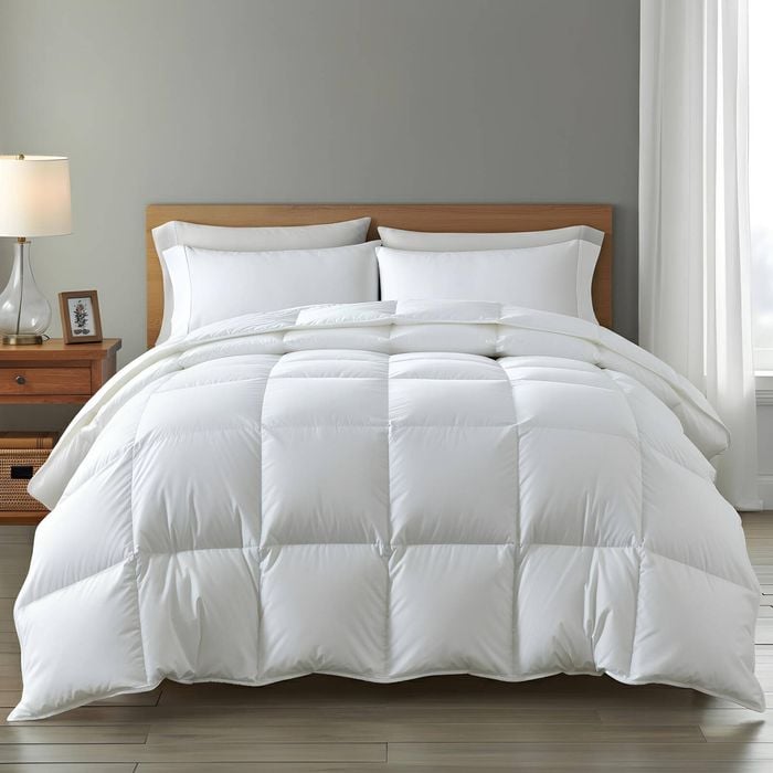Casa Decor Silk Touch Quilt 360gsm Antibacterial Hypoallergenic White King