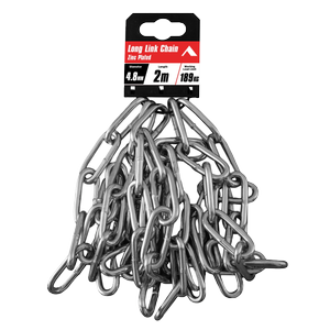Pinnacle 4.8mm x 2m Zinc Plated Long Link Chain