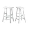 Oikiture Bar Stools White X2