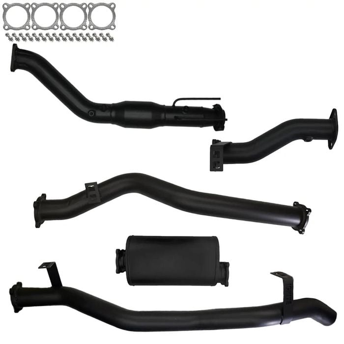 Ignite Exhausts Turbo Back For Toyota Landcruiser 79 Series V8 D/cab Cat & Muffler 409 Stainless Steel