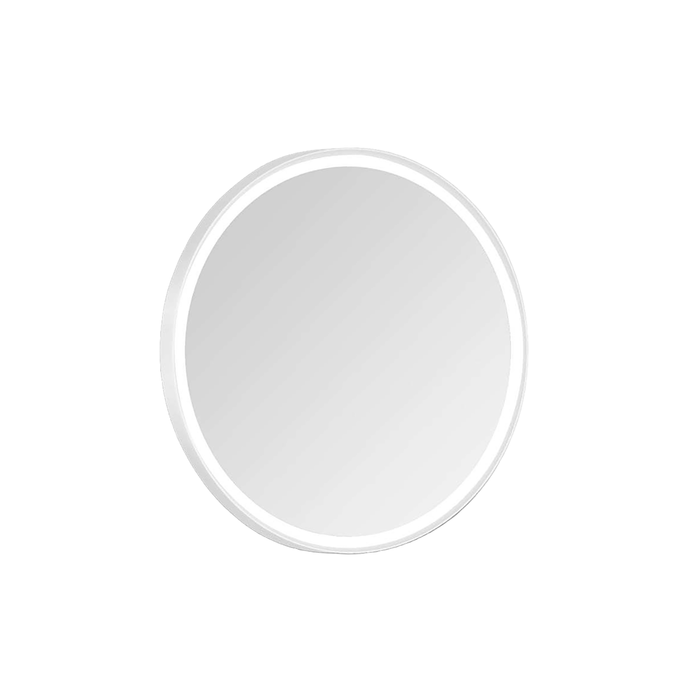 Barelli 800 x 800mm Brushed Nickel Signature High Specification Framed Round Front-Lit LED Mirror