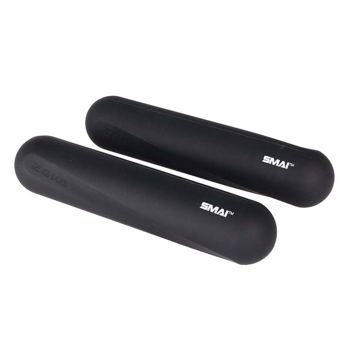 Smai Silicone Hand Weights - 2kg (pair) - Black
