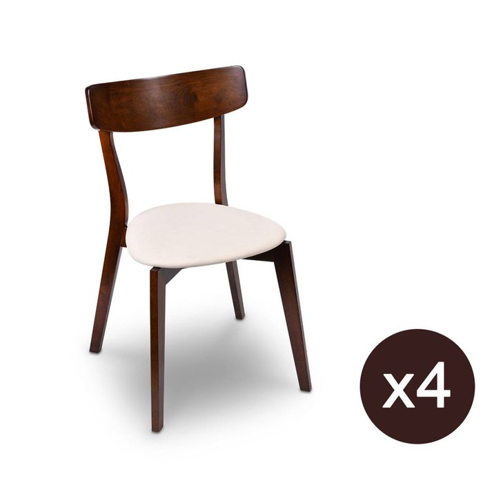 Iora Dining Chair Walnut - Set of 4