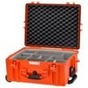 Hprc 2600w - Wheeled Hard Case With Second Skin Divider (orange)