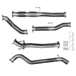 Ignite Exhausts Turbo Back For Toyota Hilux 3l D4d 3" Cat & Pipe Raw Aluminised Steel