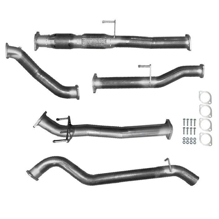 Ignite Exhausts Turbo Back For Toyota Hilux 3l D4d 3" Cat & Pipe Raw Aluminised Steel