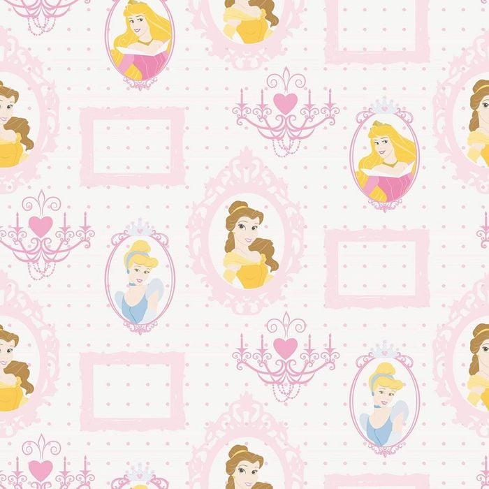 Graham and Brown 52cm x 10m Disney Princess Frames Wallpaper