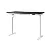 Oikiture Electric Standing Desk Single Motor 140cm Black Tabletop