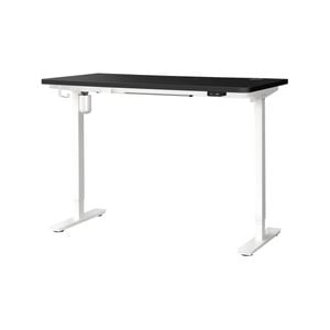 Oikiture Electric Standing Desk Single Motor 140cm Black Tabletop