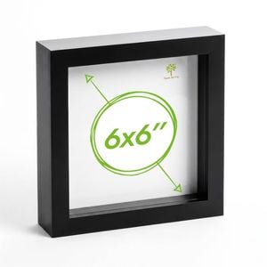 Nicola Spring Box Picture Glass Photo Frame, Standing & Hanging - For 6x6" (15x15cm) Photos