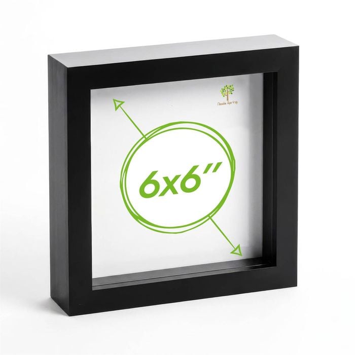 Nicola Spring Box Picture Glass Photo Frame, Standing & Hanging - For 6x6" (15x15cm) Photos