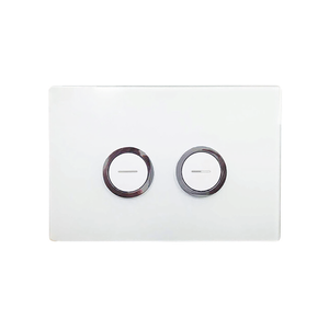Johnson Suisse 245 x 165mm White Matte Pneumatic Flush Button