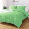 LINENOVA Microfiber Soft 1200TC Quilt Cover Set Green Single