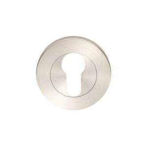 Zanda 55mm Diameter Brushed Nickel Round Euro Escutcheon