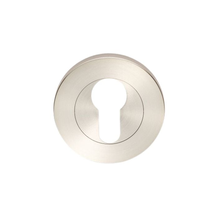 Zanda 55mm Diameter Brushed Nickel Round Euro Escutcheon