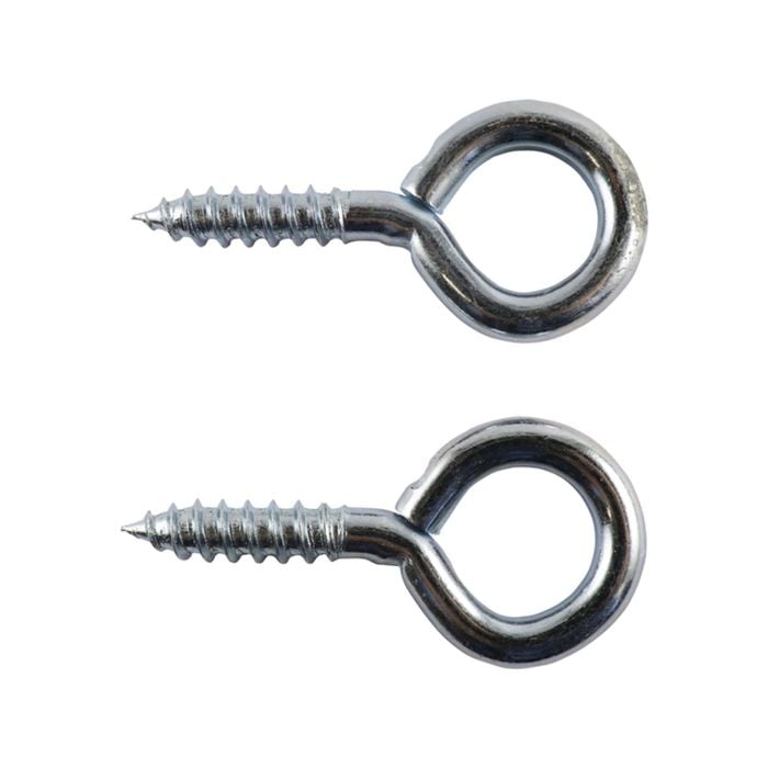 Everhang 20mm Zinc Plated Screw Eye Hook - 2 Pack