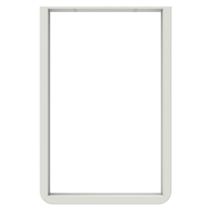 Rapid 300 x 450 x 50mm White Steel Tube Tikal Bench Leg