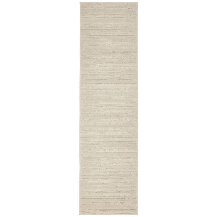Elias Ezra Natural 300x80cm Runner - Medium Pet Friendly Power Loomed Rug