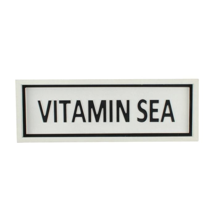 Maine & Crawford Hume Wood 45x17cm Vitamin Sea Sign