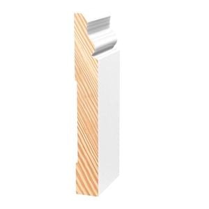  138 x 18mm 2.7m Primed FJ Pine Colonial Architrave & Skirting