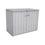 Absco Sheds 1.52 x 0.78 x 1.15m Zincalume Wheelie Bin Cover - Zincalume