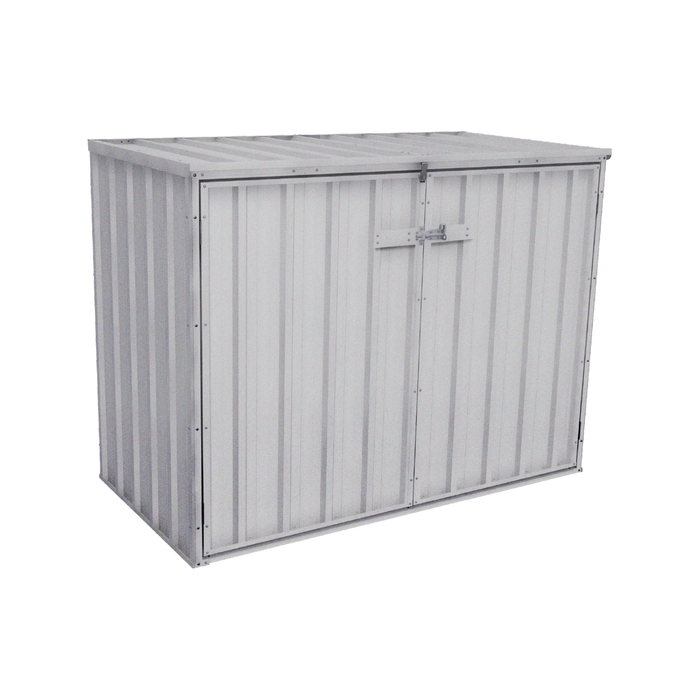 Absco Sheds 1.52 x 0.78 x 1.15m Zincalume Wheelie Bin Cover - Zincalume