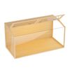 BingoPaw Wooden Hamster Cage Tempered Glass Habitat with LED Light 100.7x50x50cm