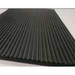 Ideal 1m Black Fine Rib Rubber Matting Sheet
