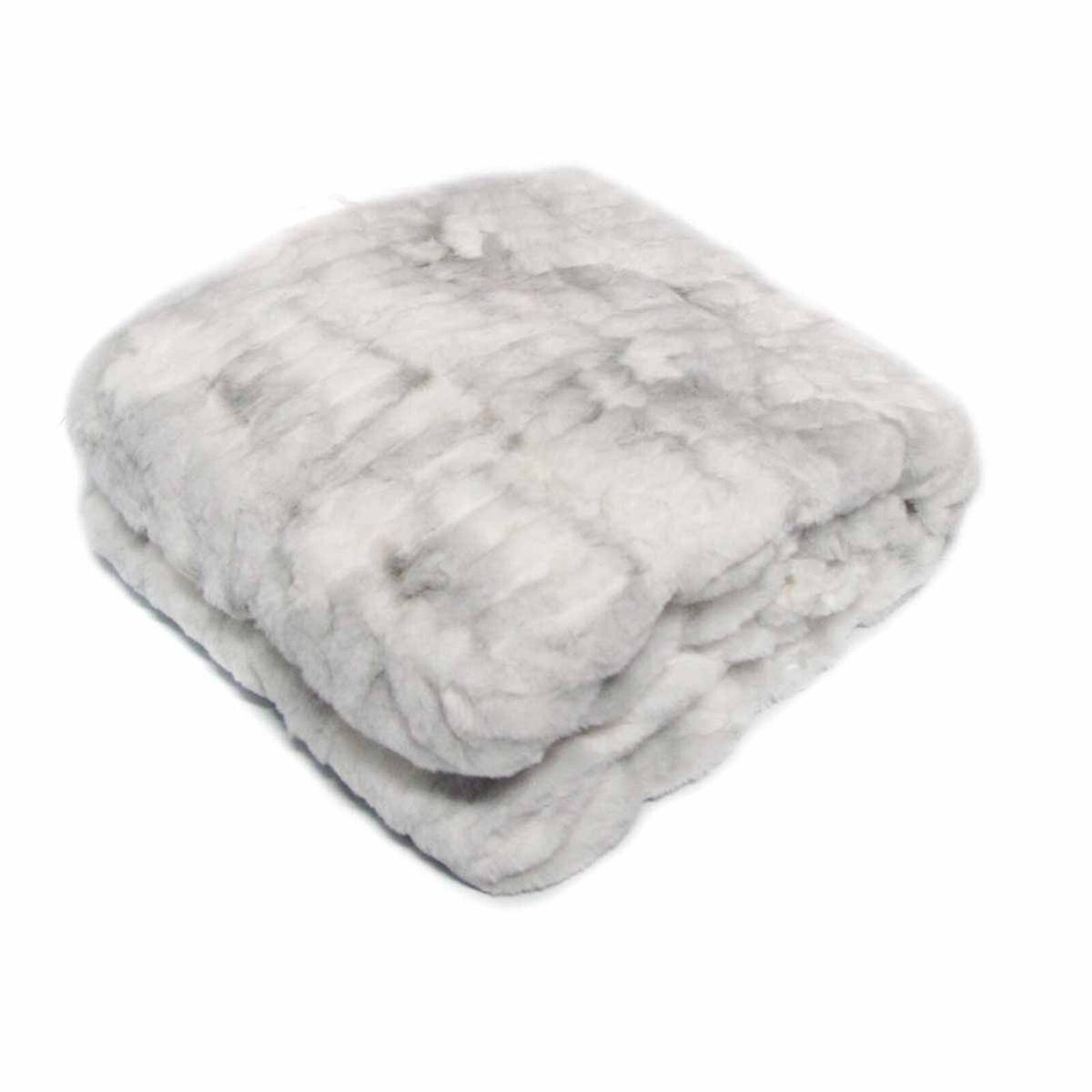 Meadow Soft Faux Fur Throw Rug 127 x 152 cm Arctic Fox - Bunnings Australia