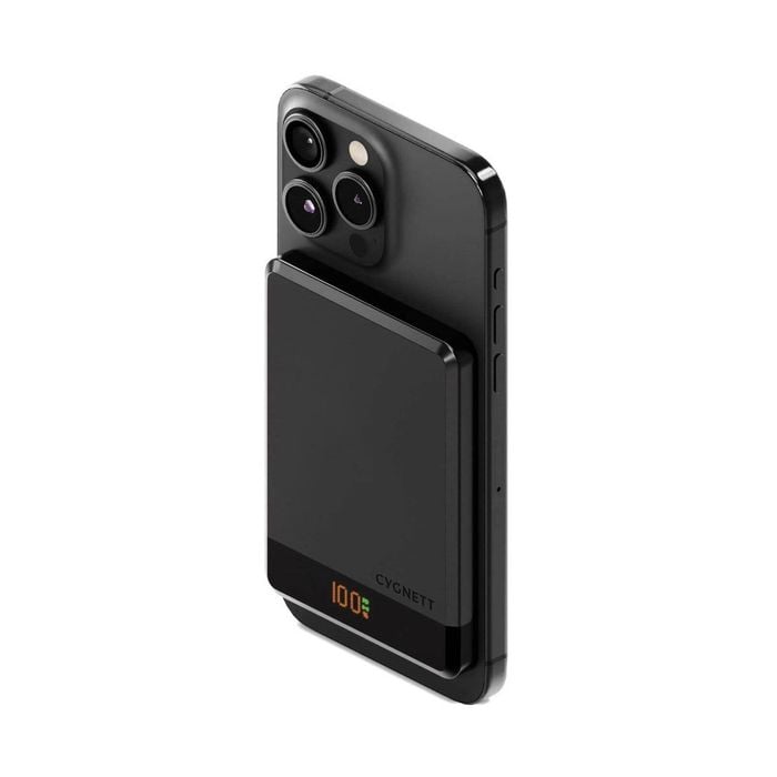 Cygnett MagSlim 5k Magnetic Wireless Power Bank (Black)