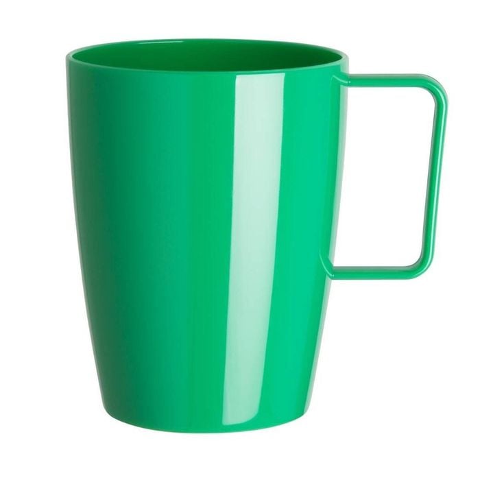 Olympia Kristallon Handled Cups Polypropylene Yellow Green 284ml 12 Pack Drinkware Reusable Cups