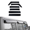 AUSGO Wide-Profile Weather Shields for Jeep Wrangler JL Series 2018-Onwards Weathershields Window Visors Wind Deflectors