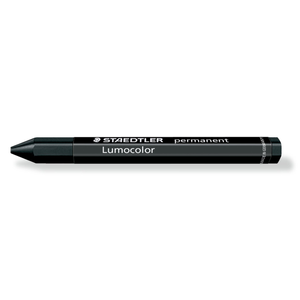 Staedtler Black Lumocolor Permanent Omnigraph Crayon - Box of 12