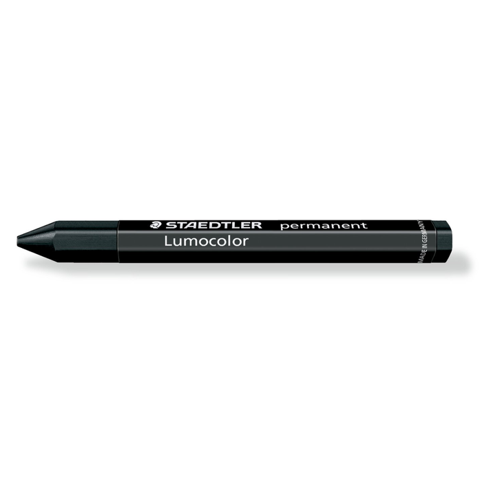 Staedtler Black Lumocolor Permanent Omnigraph Crayon - Box of 12