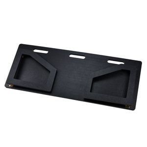 VEVOR 115x45cm Soccer Rebounder Board Black with 2 Angles Rebound HDPE for Training Equipment