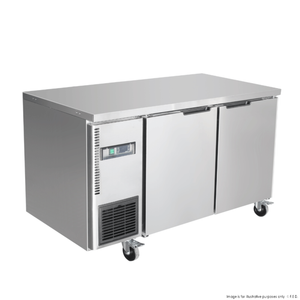 Thermaster TS1200TN Stainless Steel Double Door Workbench Fridge
